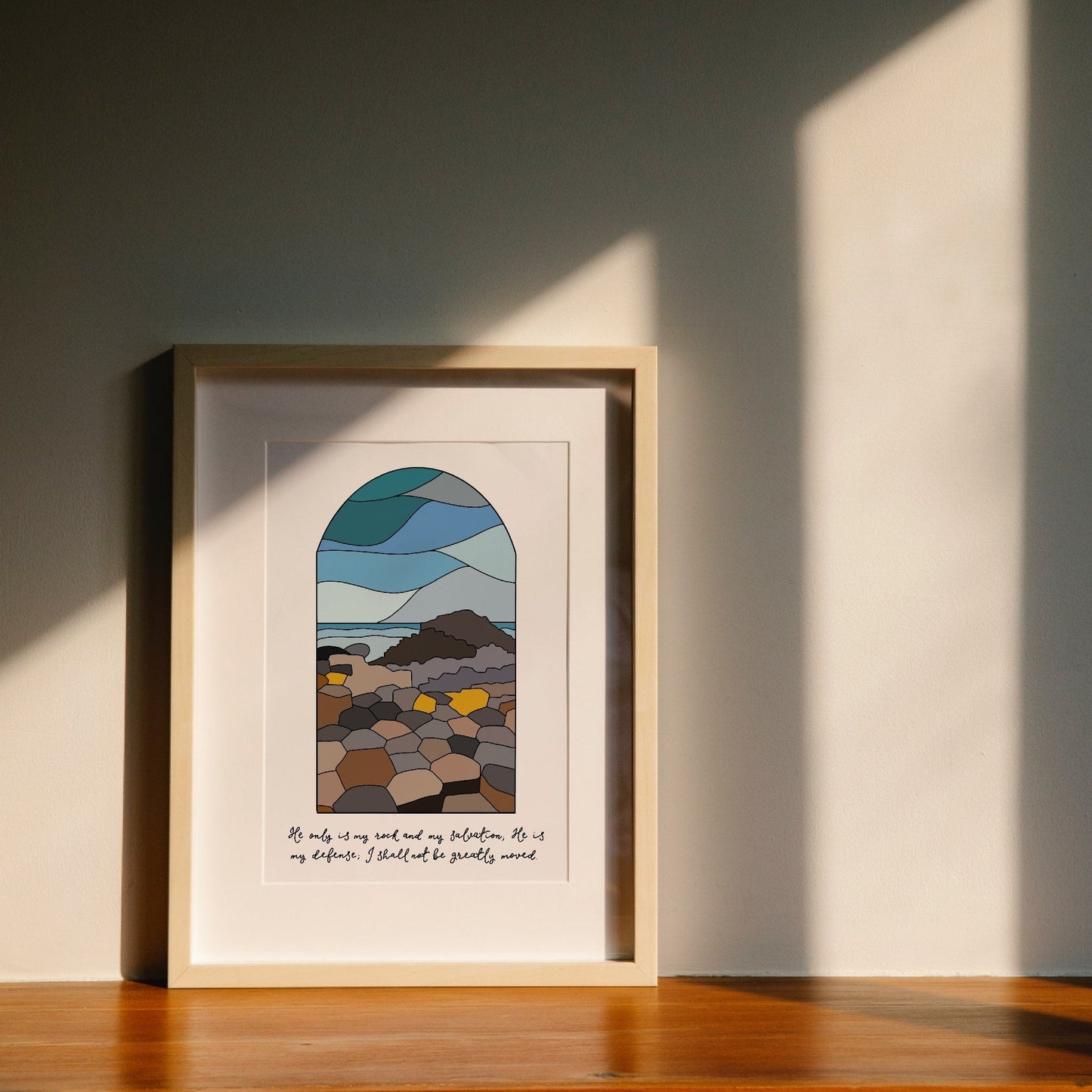 A4 Christian Northern Irish print - Giant’s Causeway Print And Hope Designs   