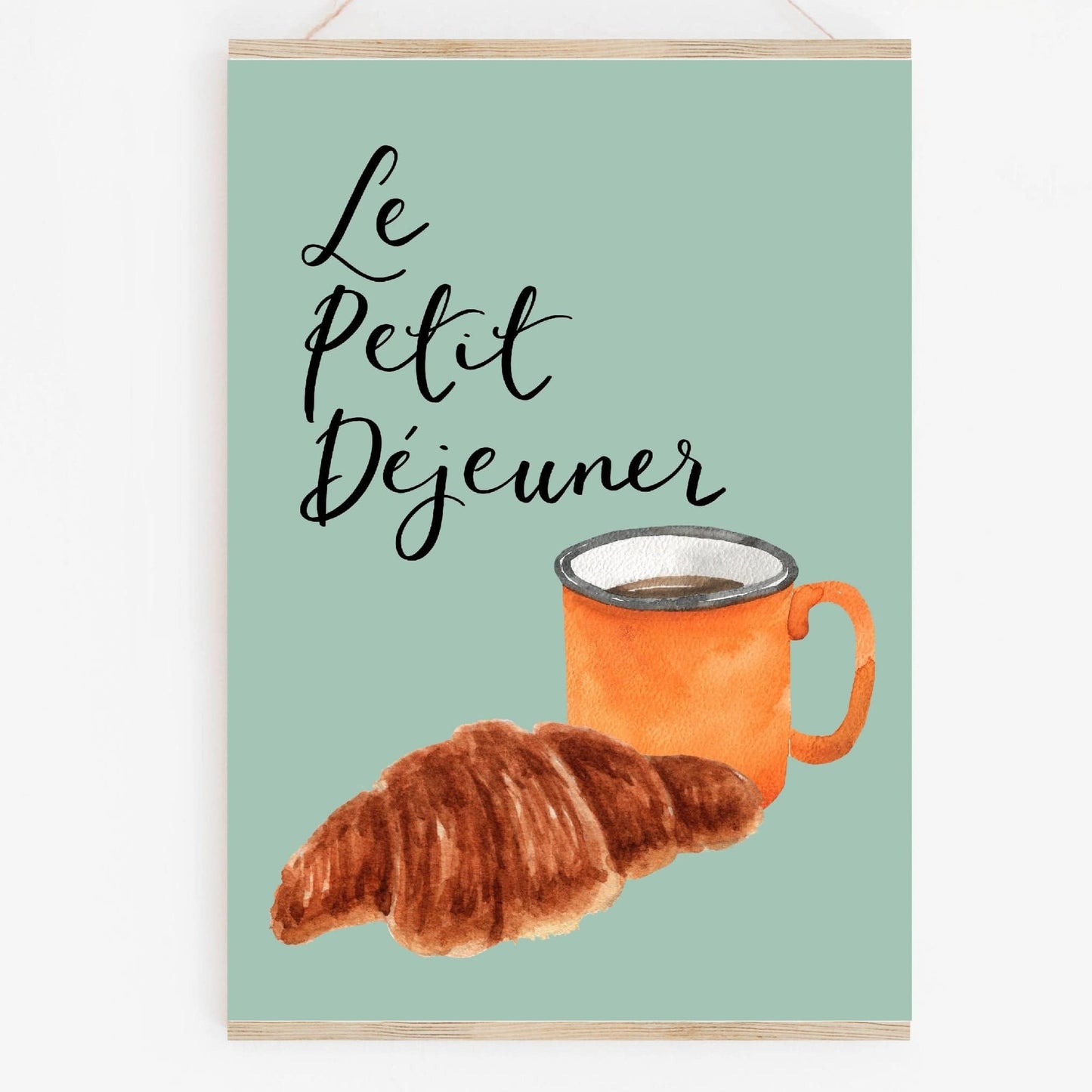 A4 Le Petit Déjeuner kitchen wall art print Print And Hope Designs   