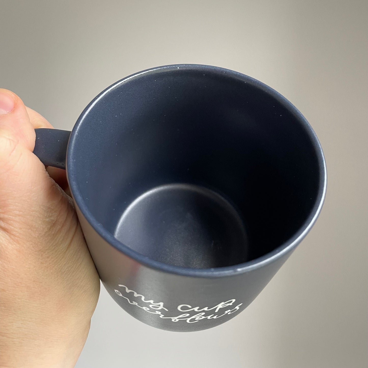Christian mug - my cup overflows Mug And Hope Designs   
