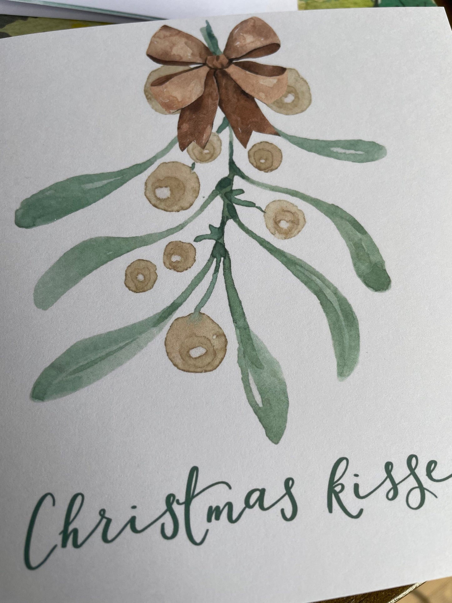 Christmas Kisses card Cards And Hope Designs   