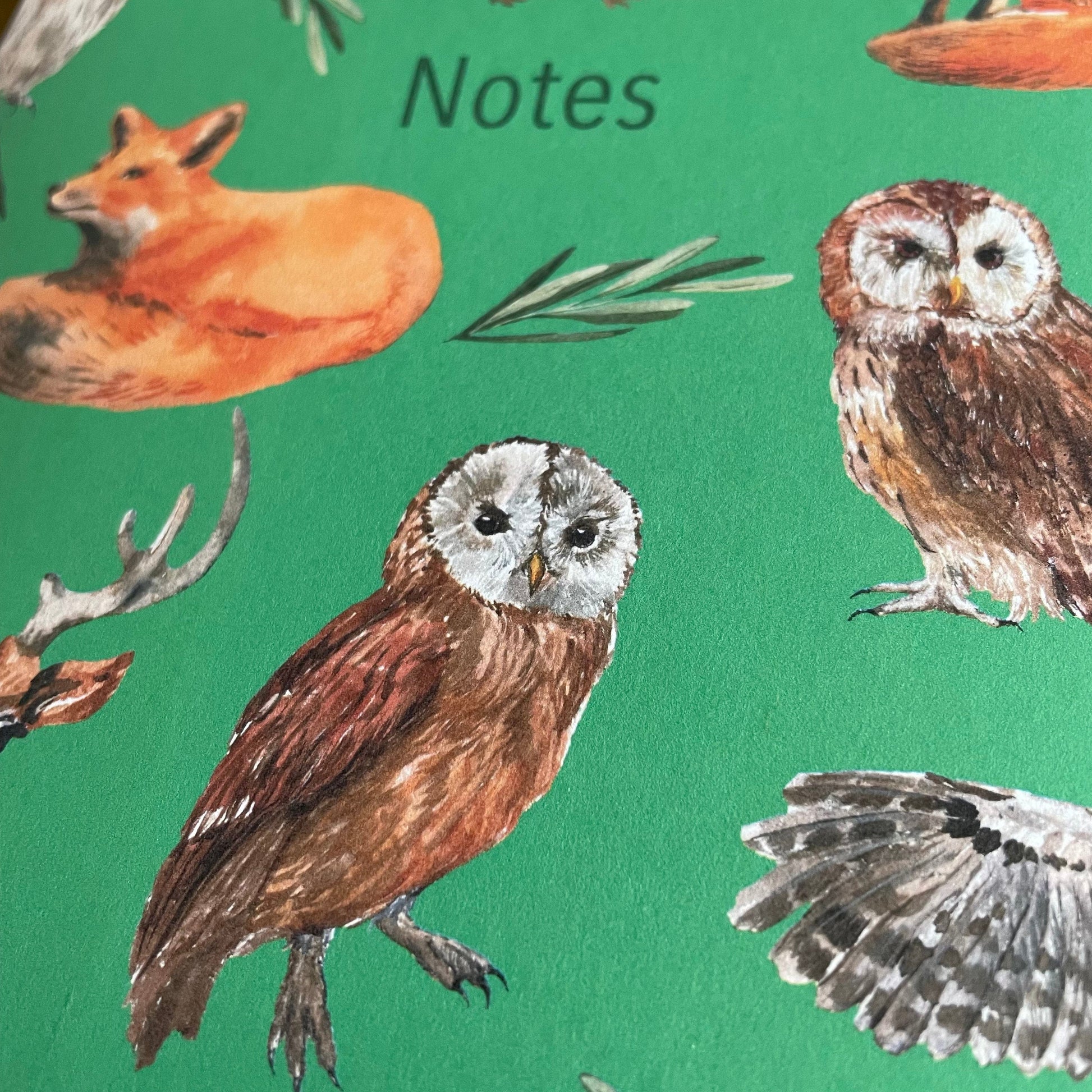 Forest friends A5 lined notebook Notebook And Hope Designs   