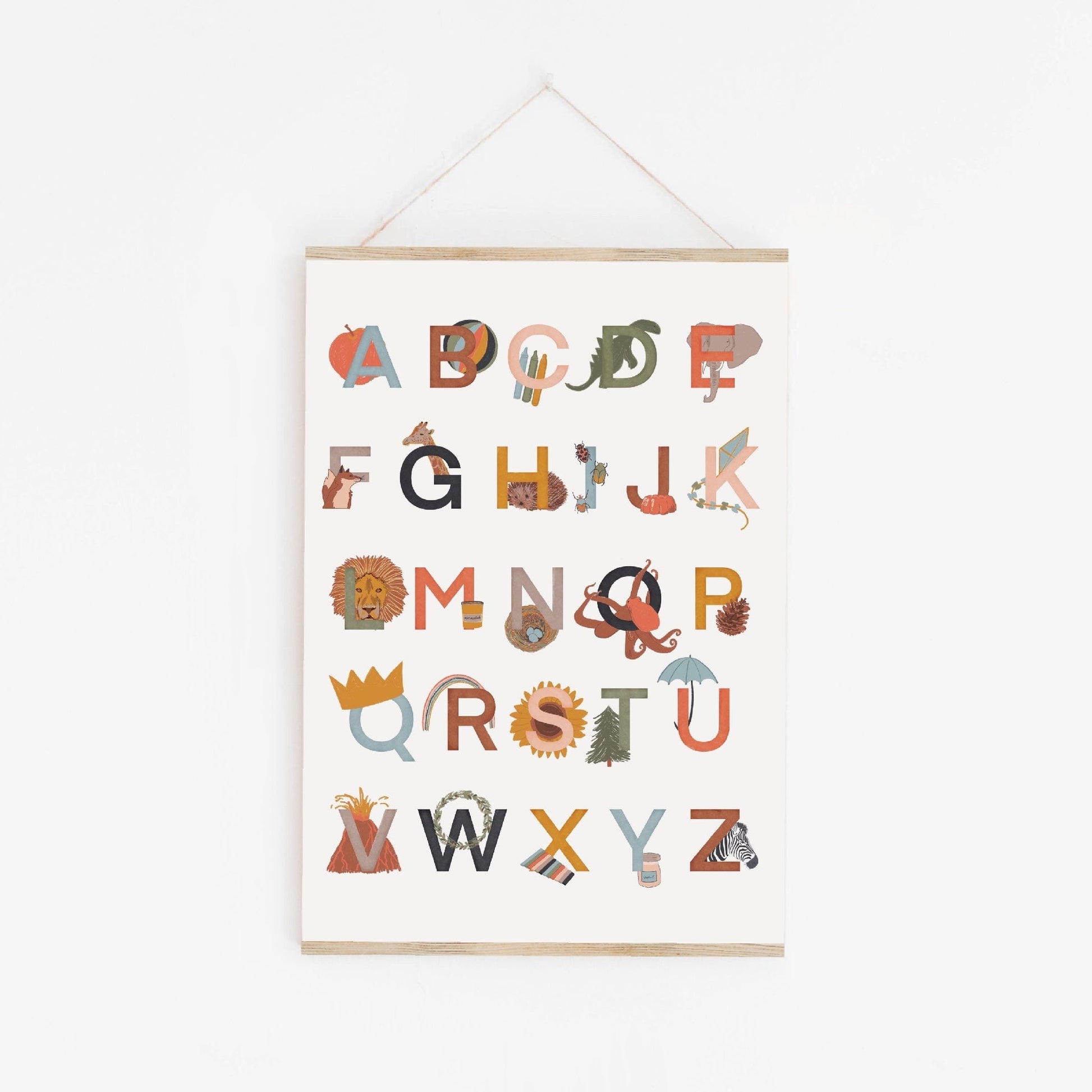 Modern Heirloom Alphabet Print Print And Hope Designs   