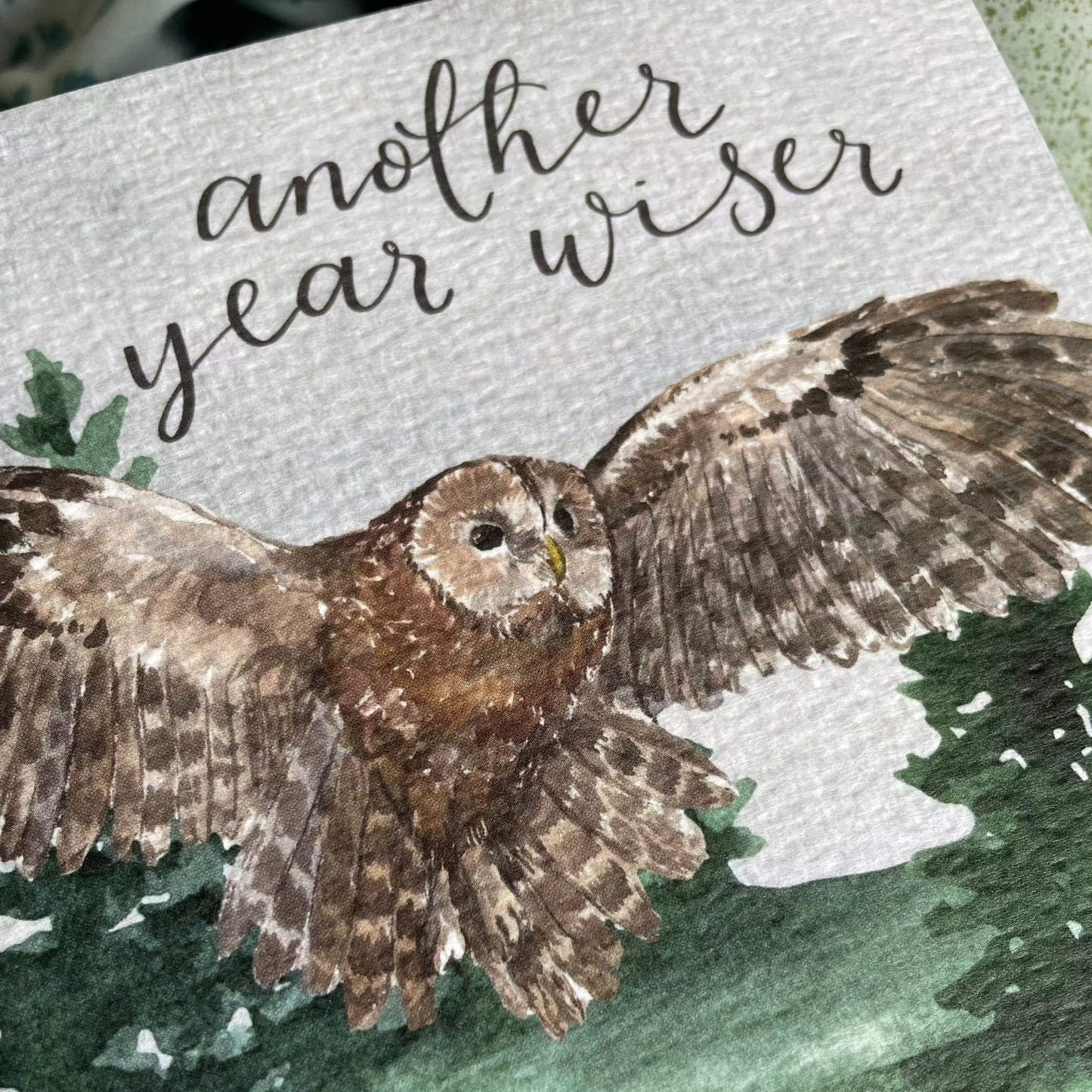 Another year wiser birthday card And Hope Designs Cards