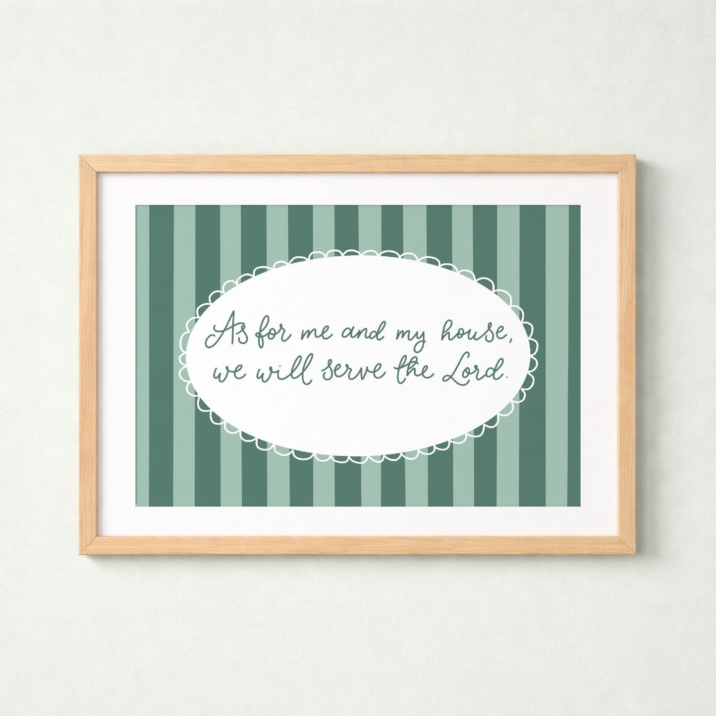 As For Me And My House Christian Print And Hope Designs