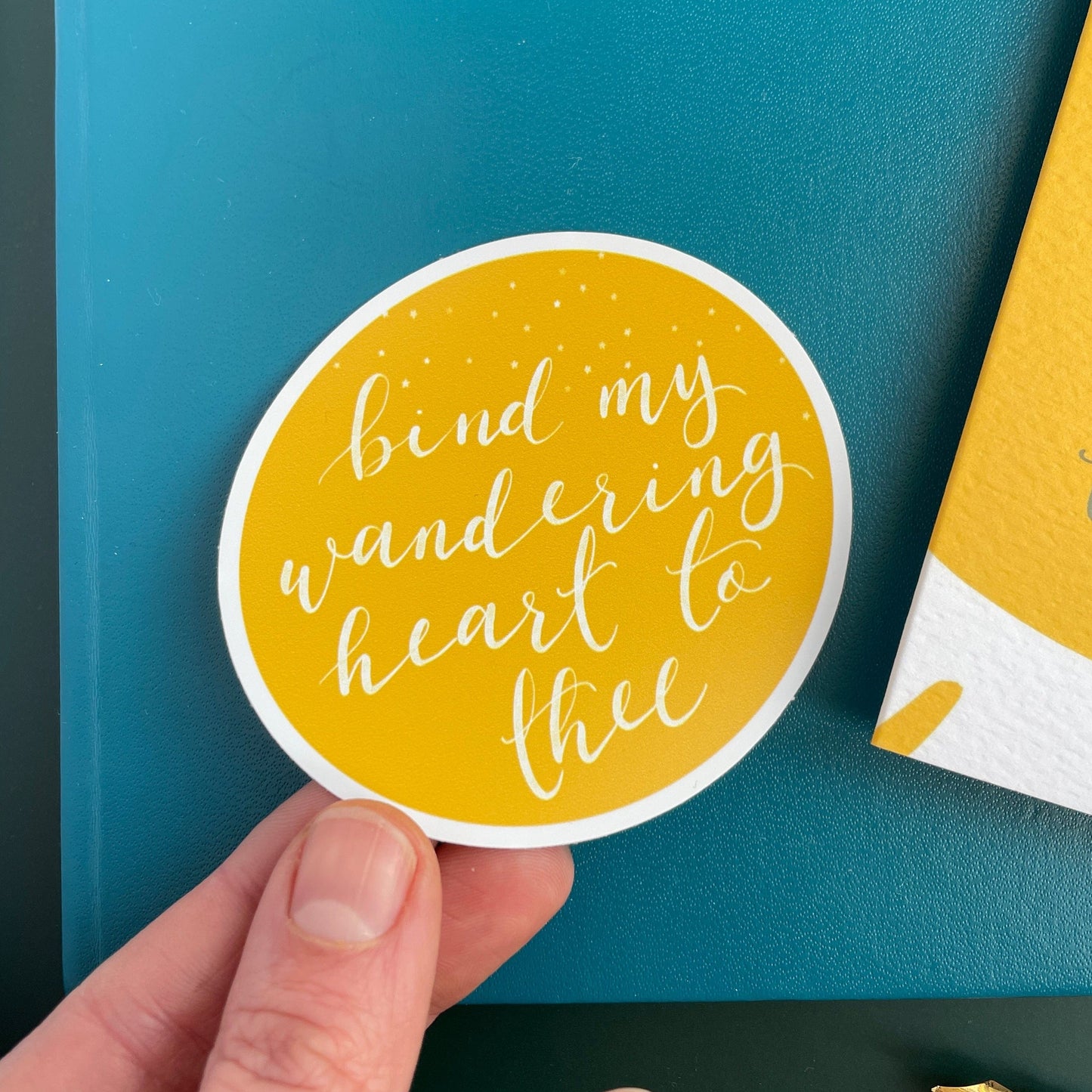 Bind my Wandering Heart to Thee Vinyl Sticker And Hope Designs stickers