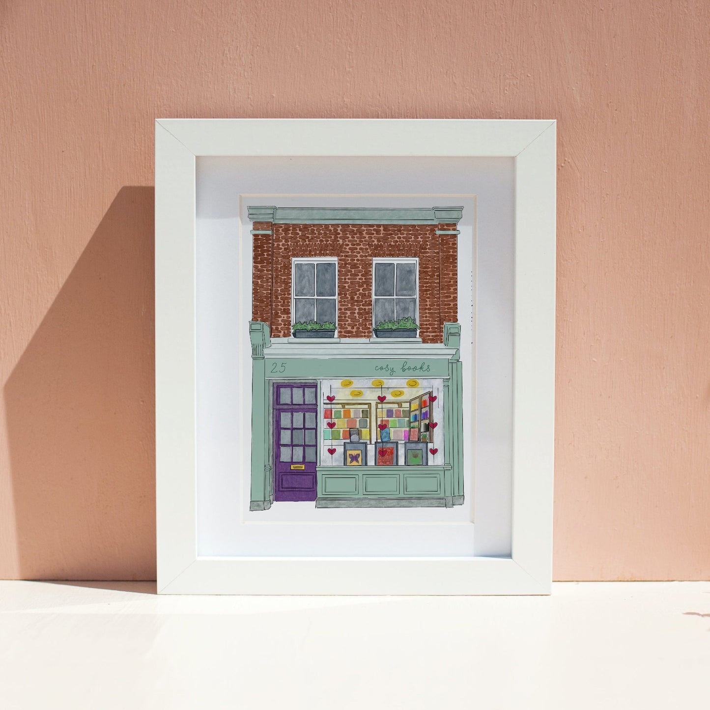 Bookshop wall art print And Hope Designs