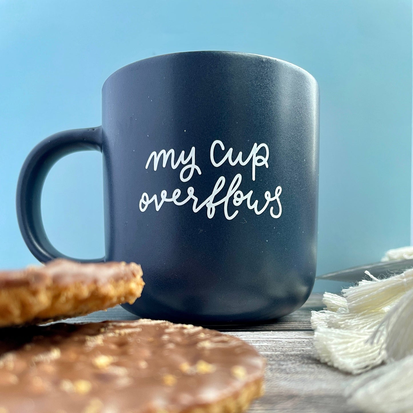 Christian mug - my cup overflows And Hope Designs Mug