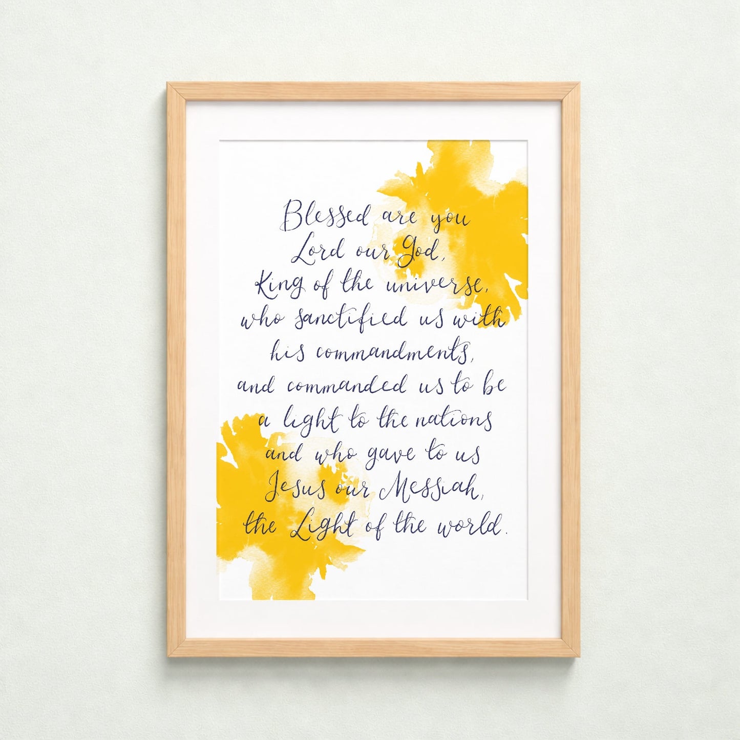 Christian Print - Blessed Are You Lord Our God And Hope Designs Print