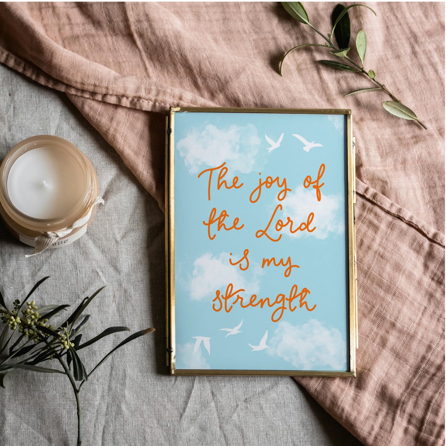 Christian Print - The Joy Of The Lord Is My Strength And Hope Designs Print
