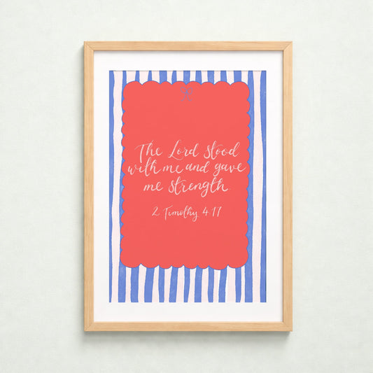 Christian Print - The Lord Stood With Me And Hope Designs Print