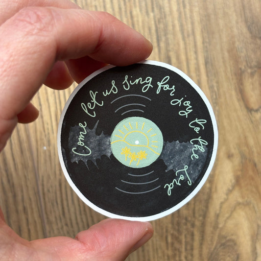 Christian Vinyl Sticker - Come Let Us Sing For Joy To The Lord And Hope Designs stickers