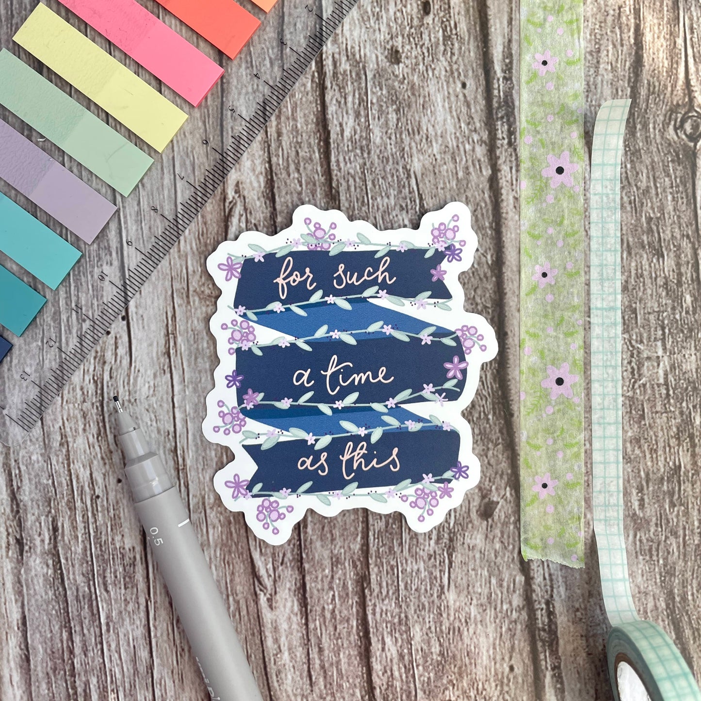Christian Vinyl Sticker - For Such A Time As This Ribbon And Hope Designs stickers