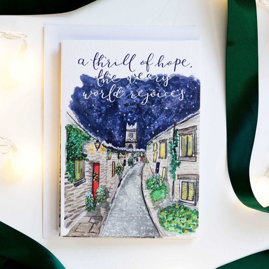 Christmas card - Edinburgh - O Holy Night And Hope Designs Cards