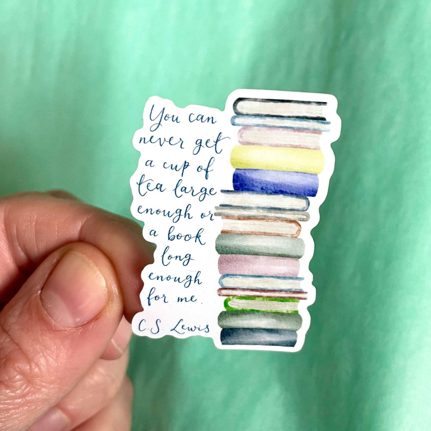 CS Lewis Quote - bookish sticker - vinyl 50 x 37 mm And Hope Designs stickers
