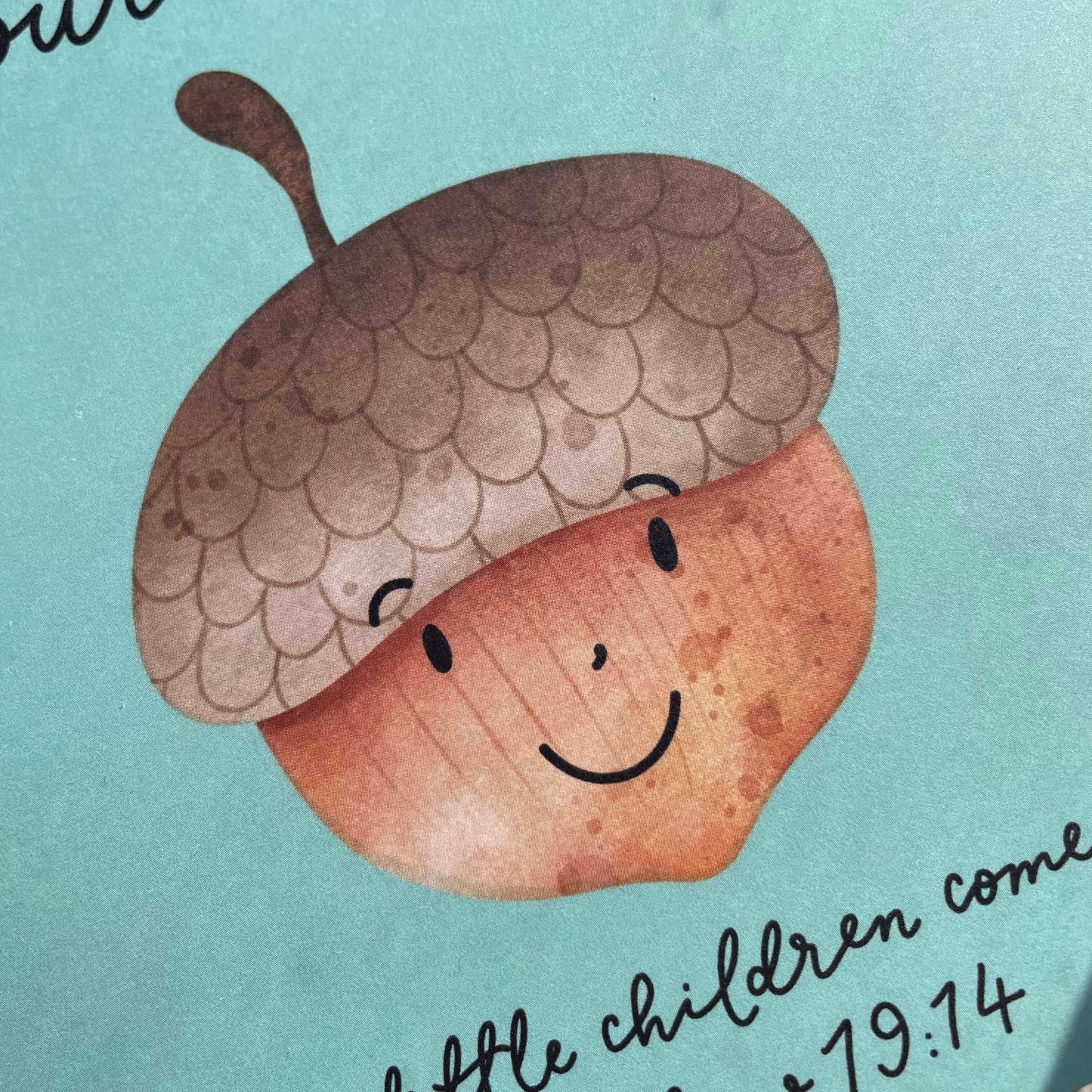 Dedication card with scripture verse, Acorn face And Hope Designs Cards