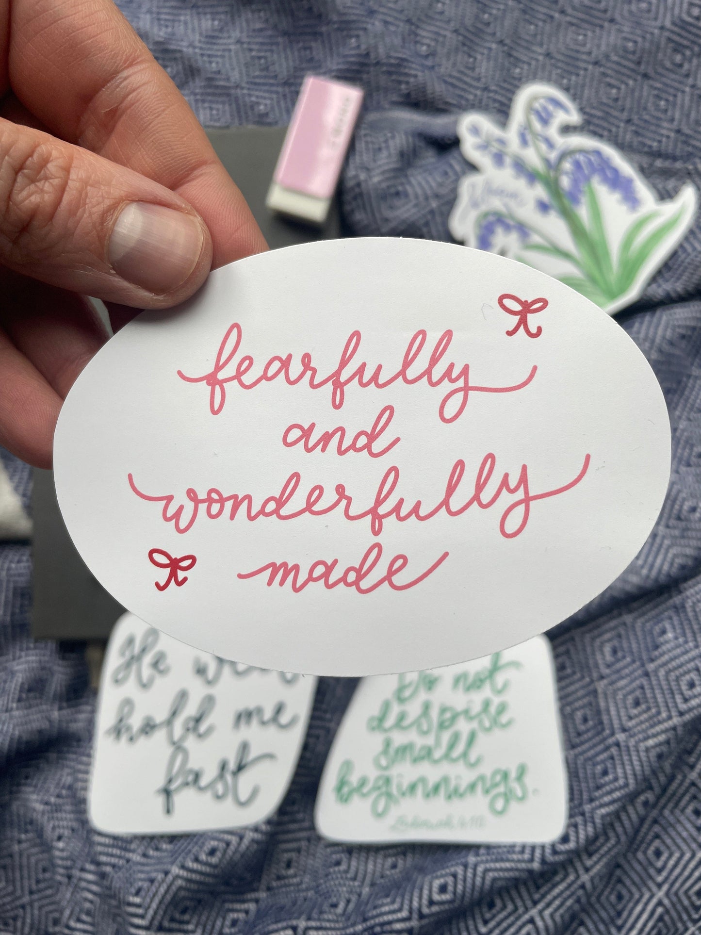 Fearfully and Wonderfully Made Christian Vinyl Sticker And Hope Designs stickers