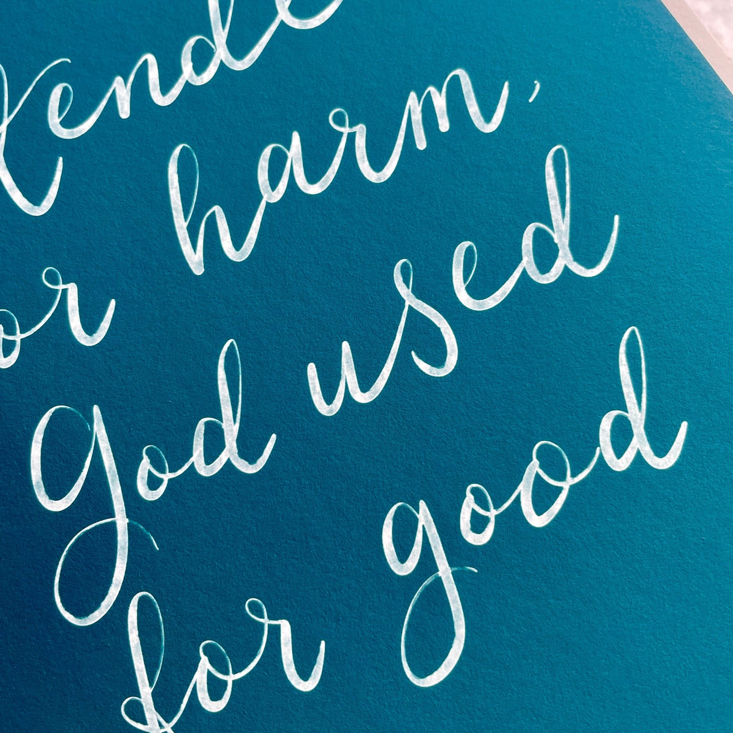 God used it for good Christian Print And Hope Designs Print
