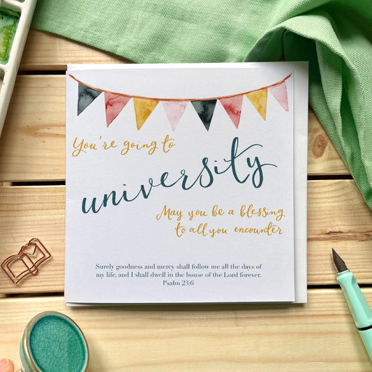Going to university Christian card And Hope Designs Cards
