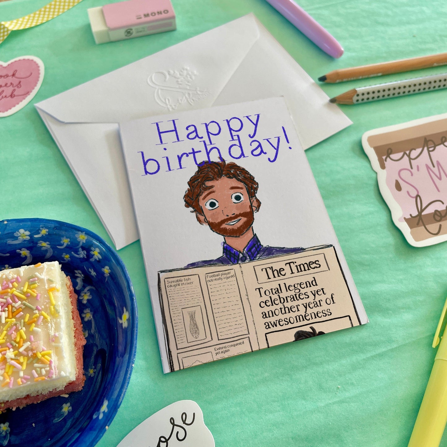 Happy birthday absolute legend And Hope Designs Greeting & Note Cards