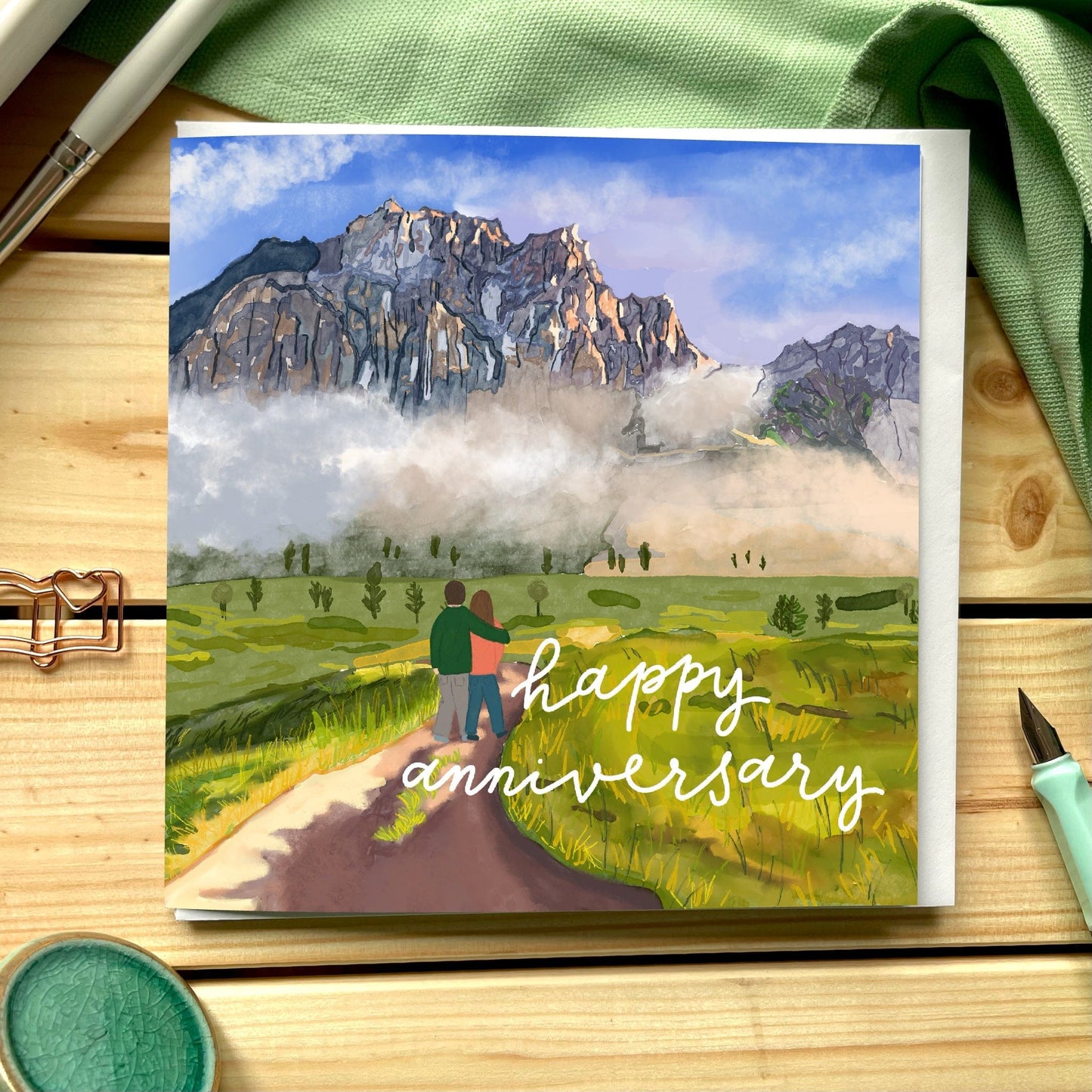 Hiking Anniversary Card And Hope Designs