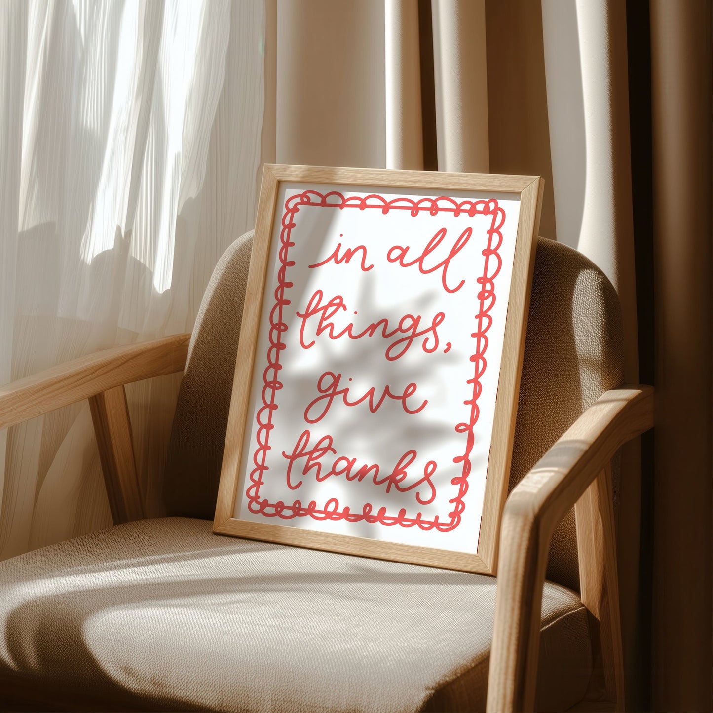 In All Things, Give Thanks Christian Print And Hope Designs Print