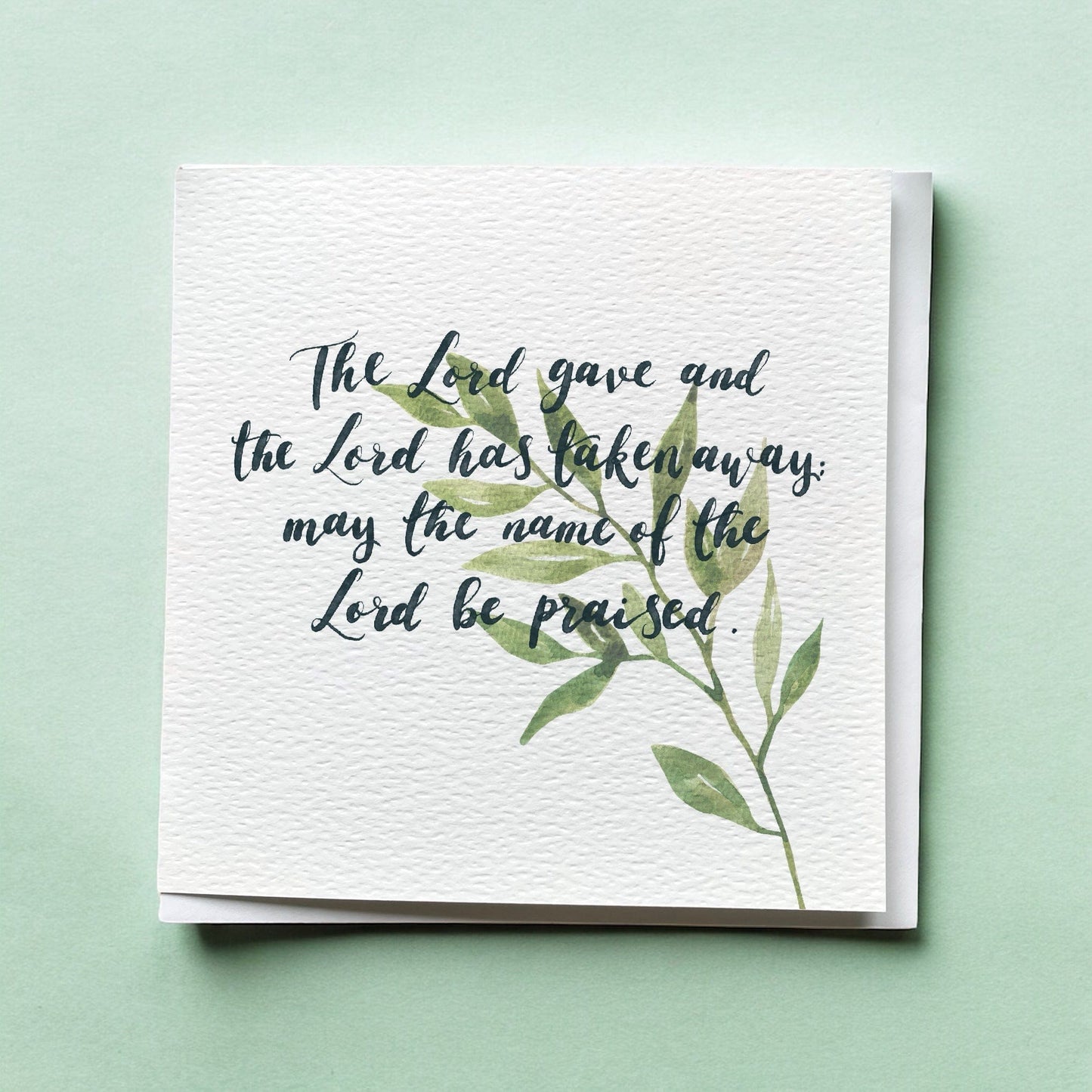 Job Christian condolence card And Hope Designs Cards