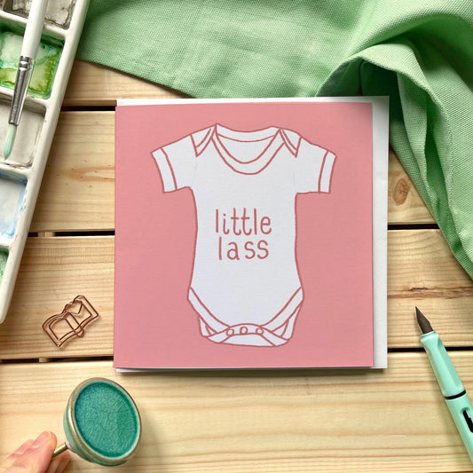 Little Lass New Baby Girl Card And Hope Designs Cards