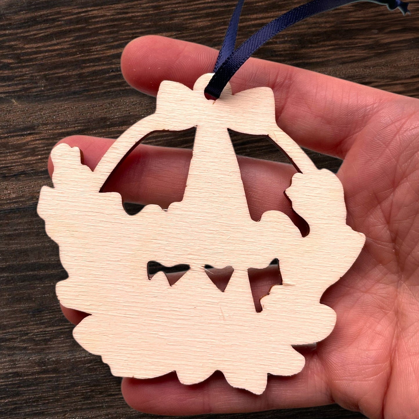 O Come Let Us Adore Him Christian Wooden Christmas Decoration And Hope Designs Baubles