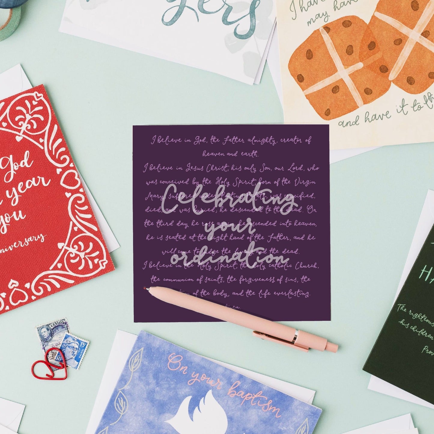 Ordination Card - Apostles Creed And Hope Designs Greeting & Note Cards