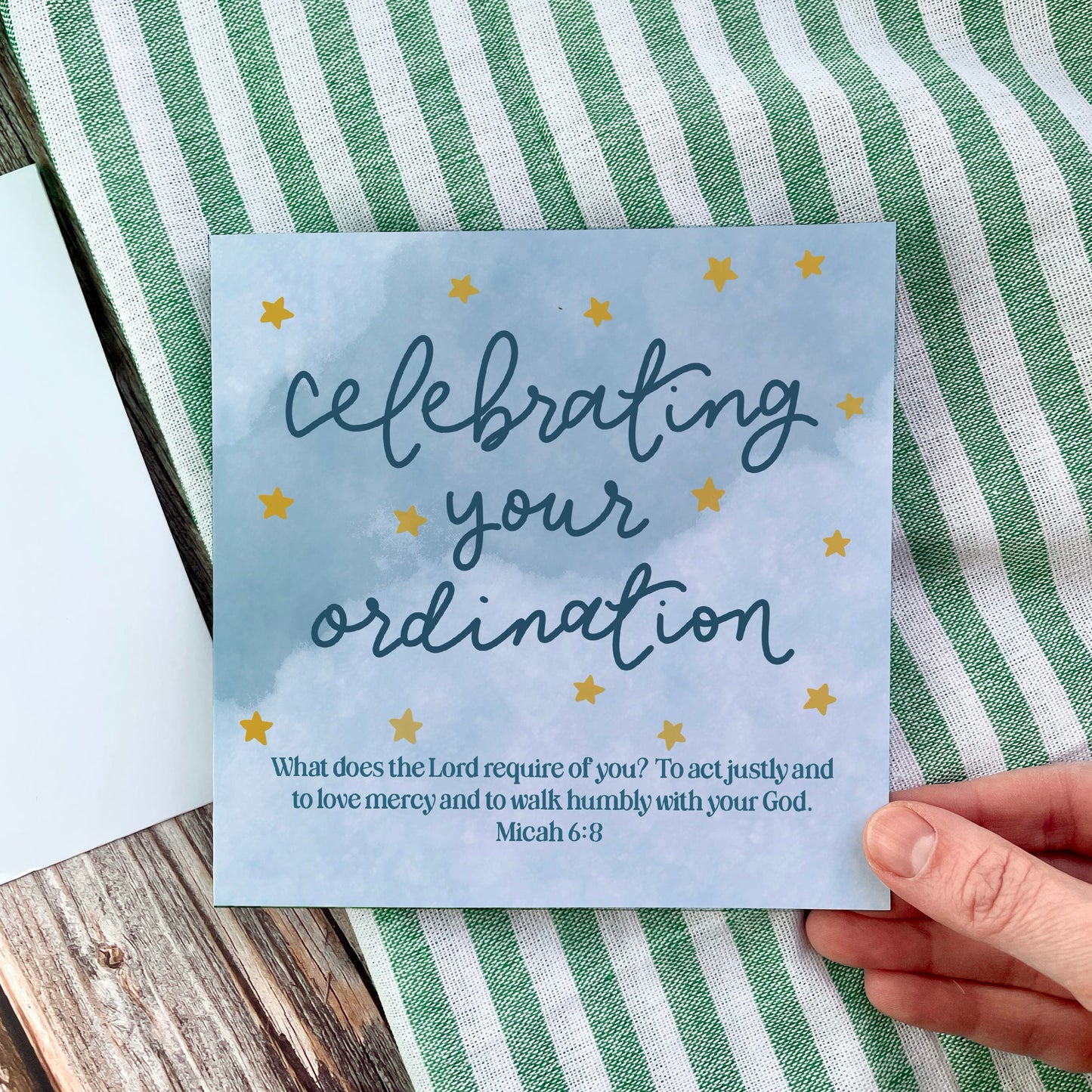 Ordination Card - Micah 6:8 And Hope Designs Cards