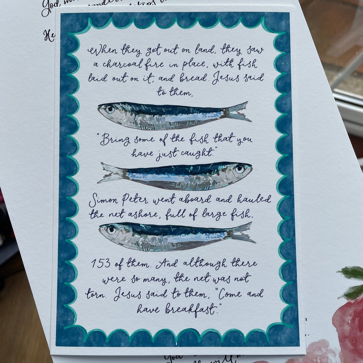 Sardines Christian Wall Print And Hope Designs Print