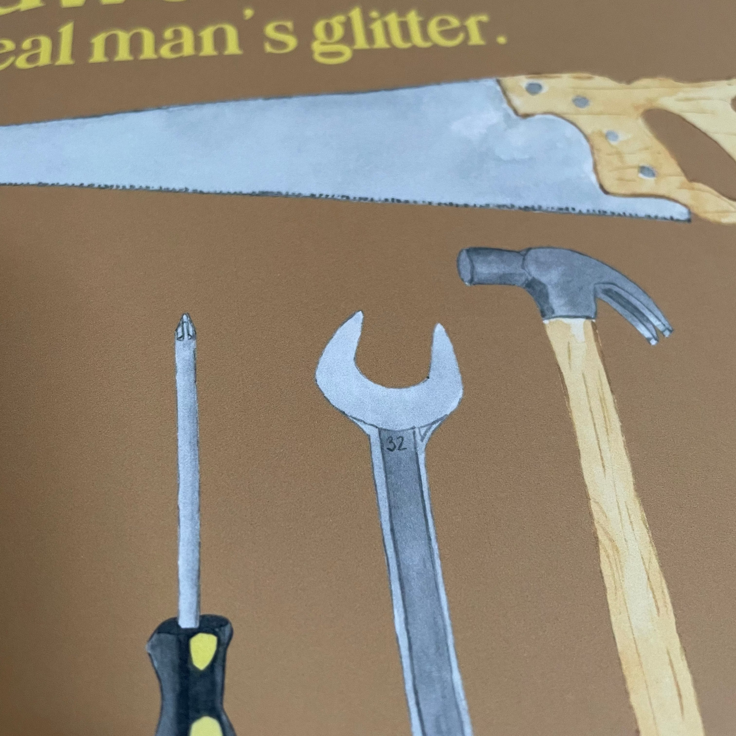 Sawdust glitter card And Hope Designs Cards