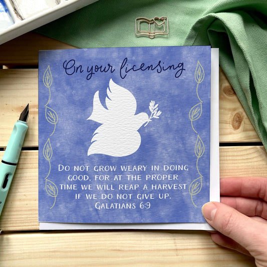 Vicar Licensing Card And Hope Designs Cards