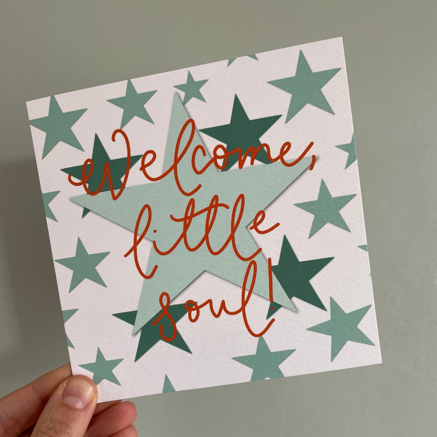 Welcome Little Soul new baby card And Hope Designs Cards