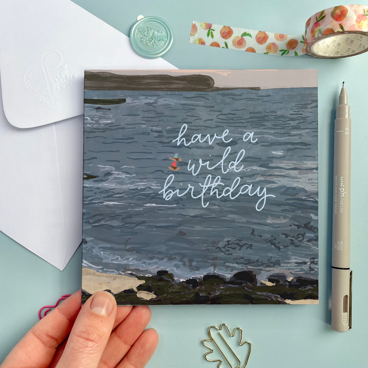 Wild Swimming Birthday Card - Have A Wild Birthday And Hope Designs Cards