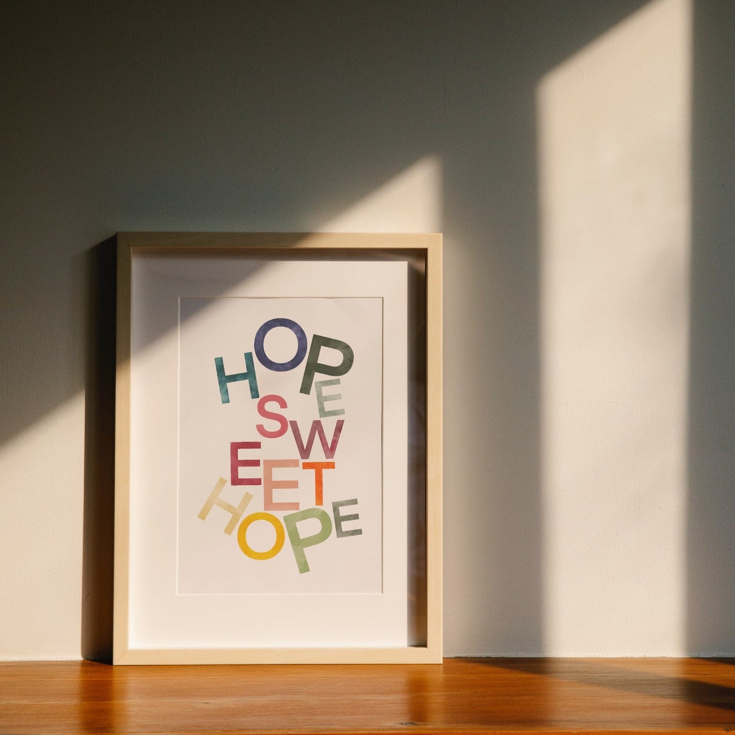 A4 Hope Sweet Hope wall art print Print And Hope Designs   
