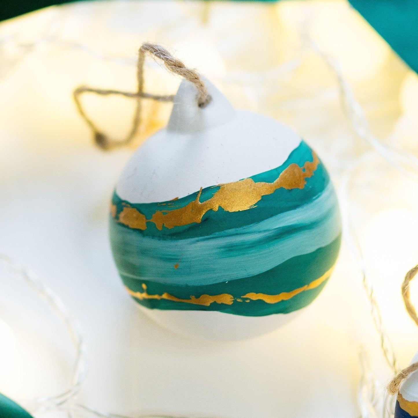 Christmas Baubles - nature inspired painted Baubles And Hope Designs   