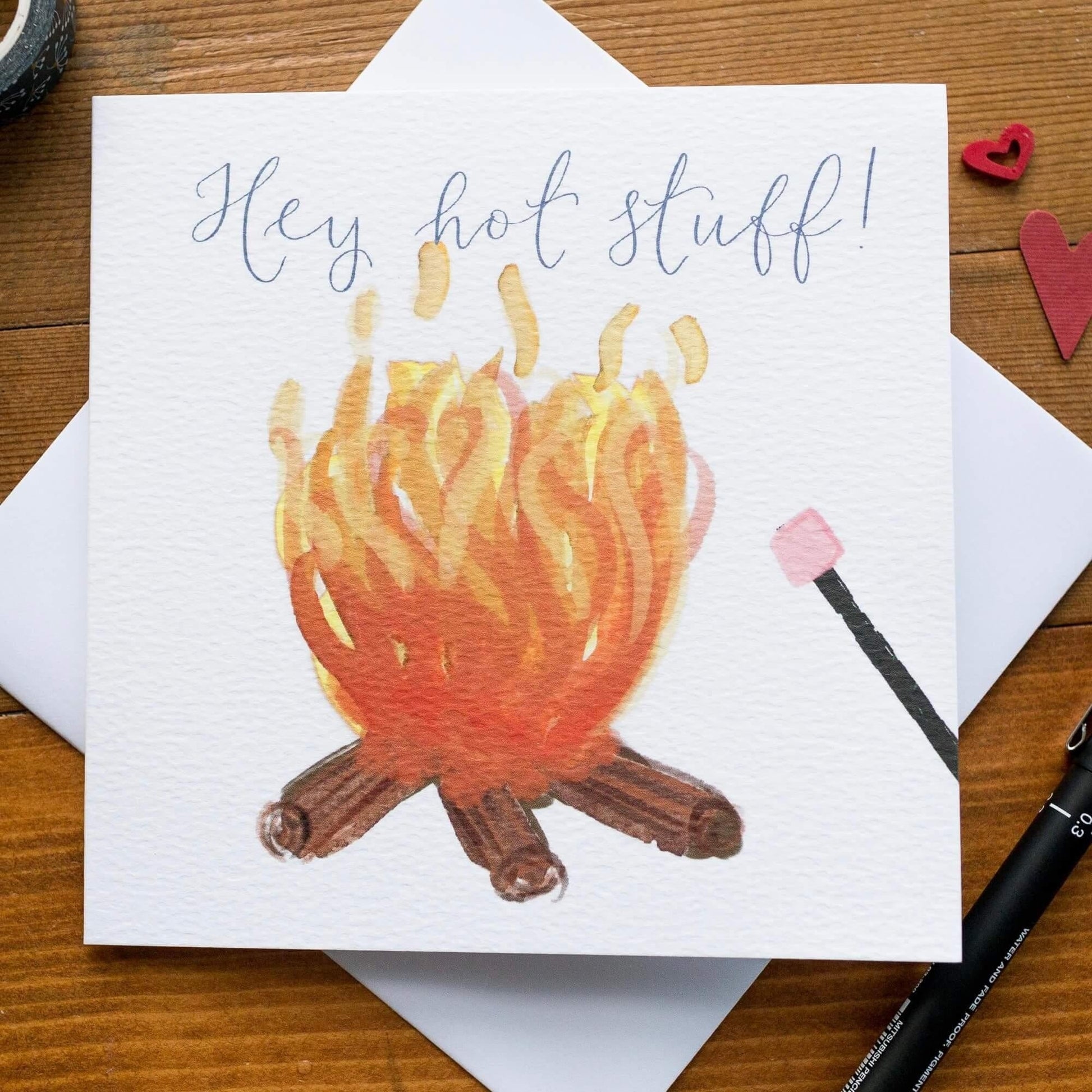 Hey Hot Stuff card Greeting & Note Cards And Hope Designs   