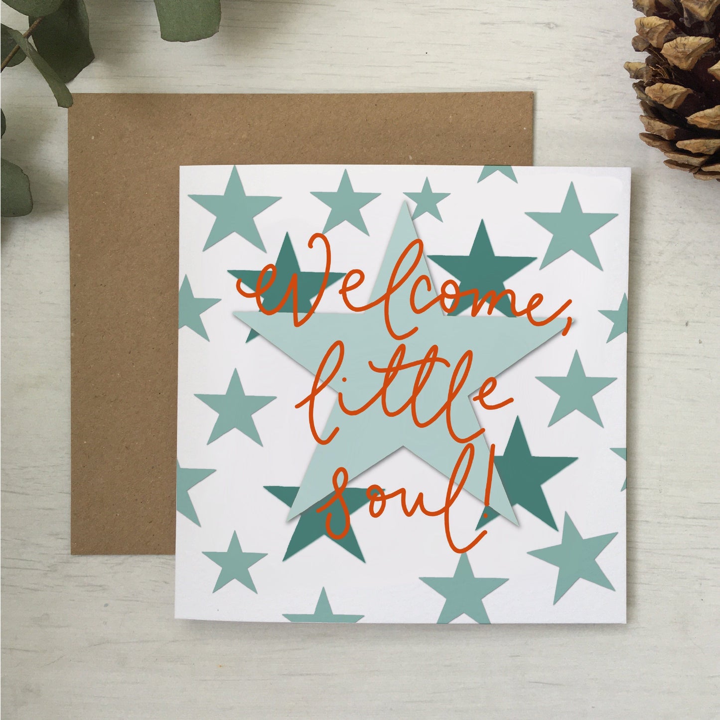 Welcome little soul Christian new baby card Cards And Hope Designs   