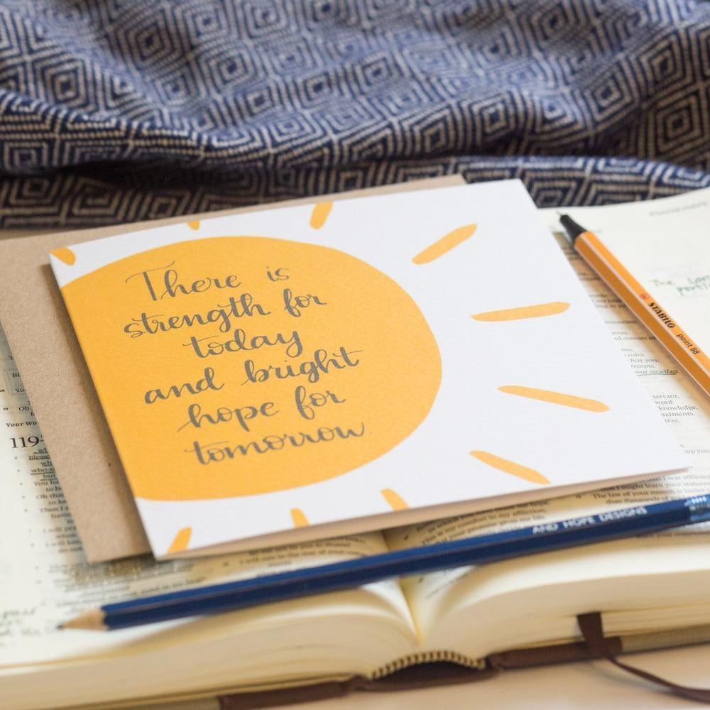 Great is thy faithfulness Christian encouragement card And Hope Designs Cards