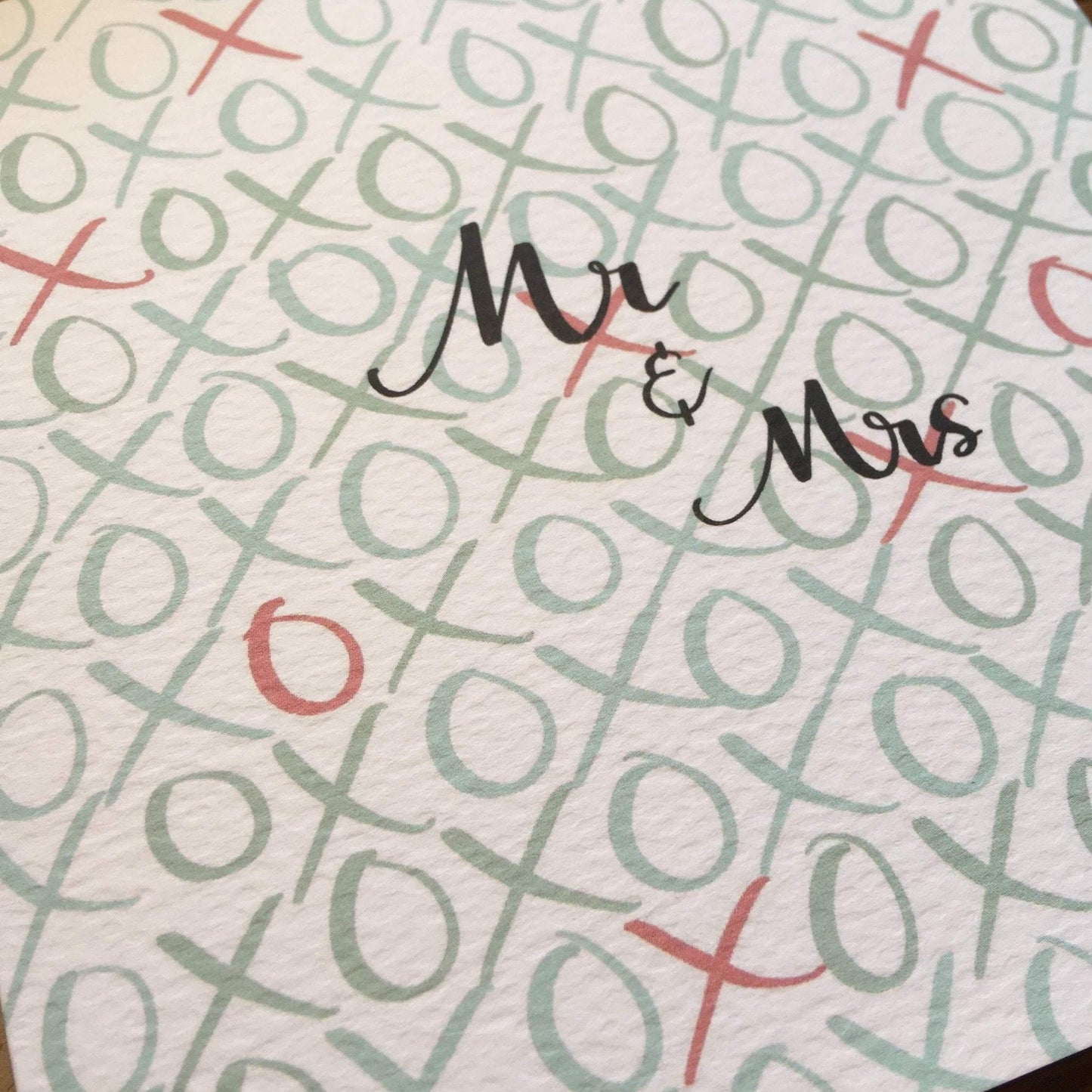 Mr & Mrs hugs and kisses card And Hope Designs Cards