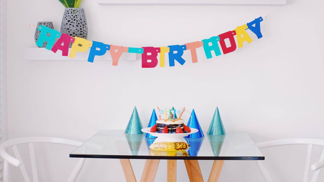Happy birthday banner to celebrate a child’s birthday