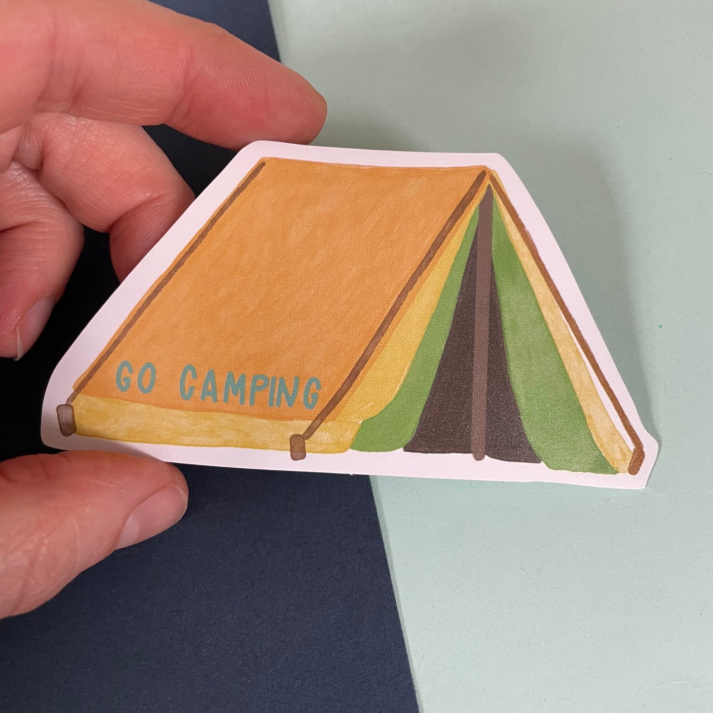 Go Camping Tent Vinyl Sticker