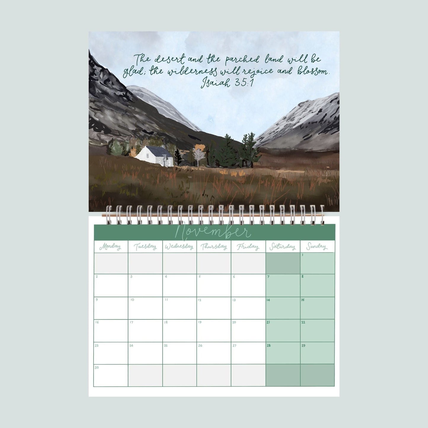 2026 illustrated Christian wall calendar And Hope Designs Calendars, Organizers & Planners
