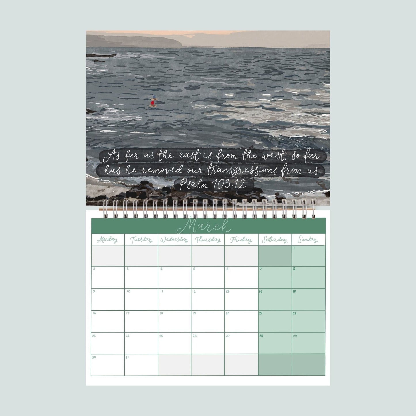 2026 illustrated Christian wall calendar And Hope Designs Calendars, Organizers & Planners