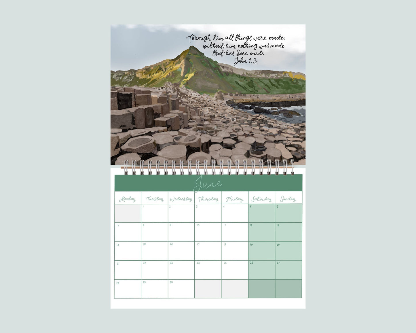 2027 Illustrated Christian Wall Calendar And Hope Designs Calendars, Organizers & Planners