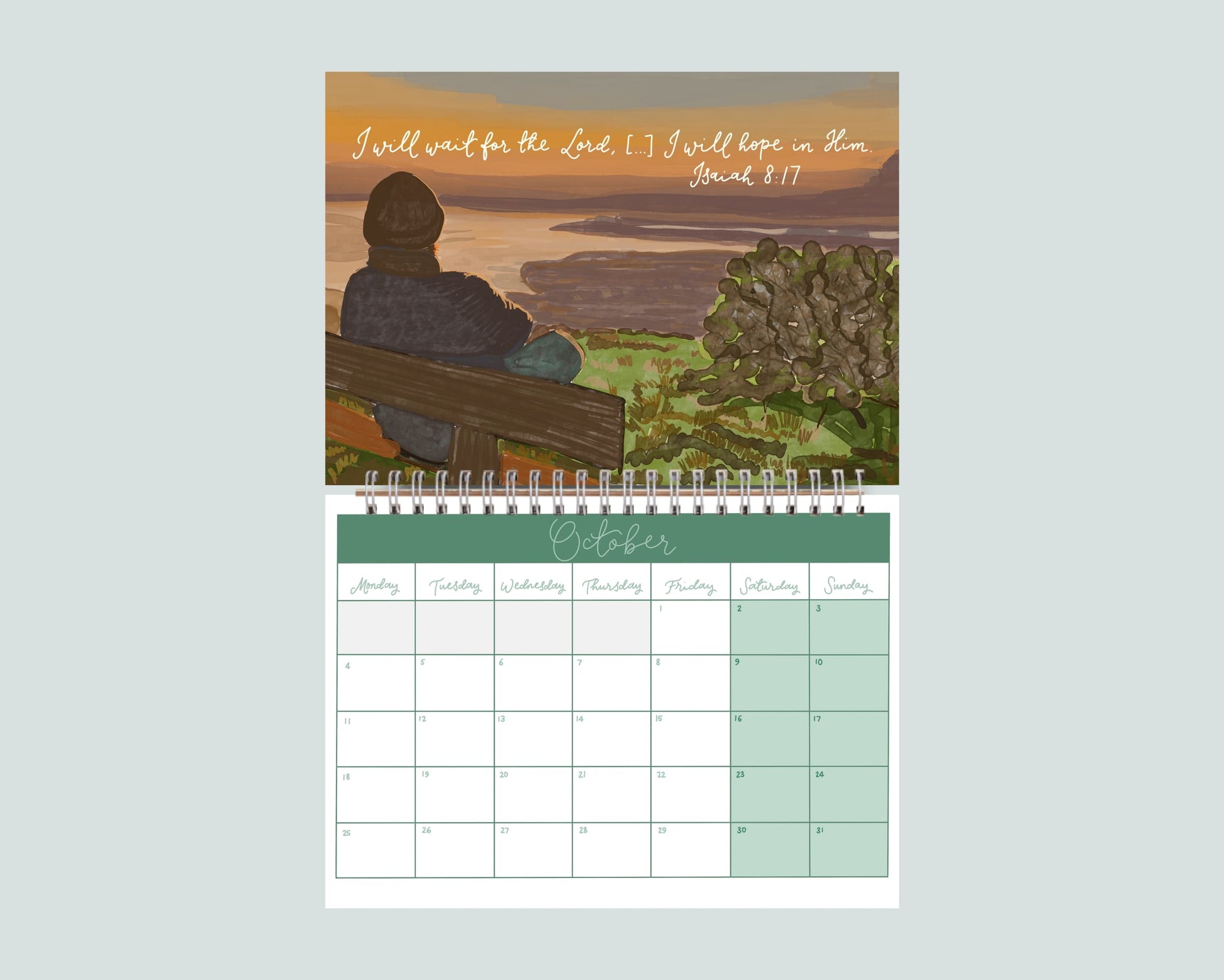 2027 Illustrated Christian Wall Calendar And Hope Designs Calendars, Organizers & Planners