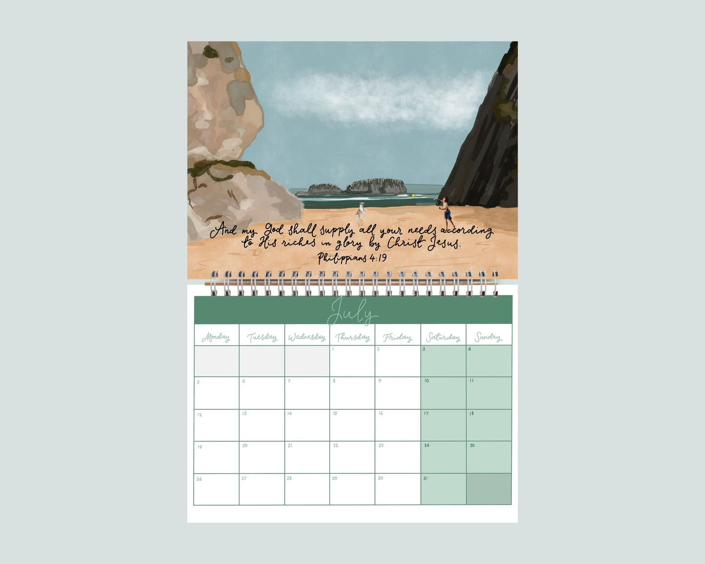 2027 Illustrated Christian Wall Calendar And Hope Designs Calendars, Organizers & Planners