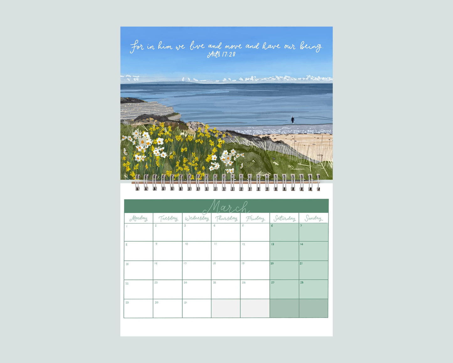 2027 Illustrated Christian Wall Calendar And Hope Designs Calendars, Organizers & Planners