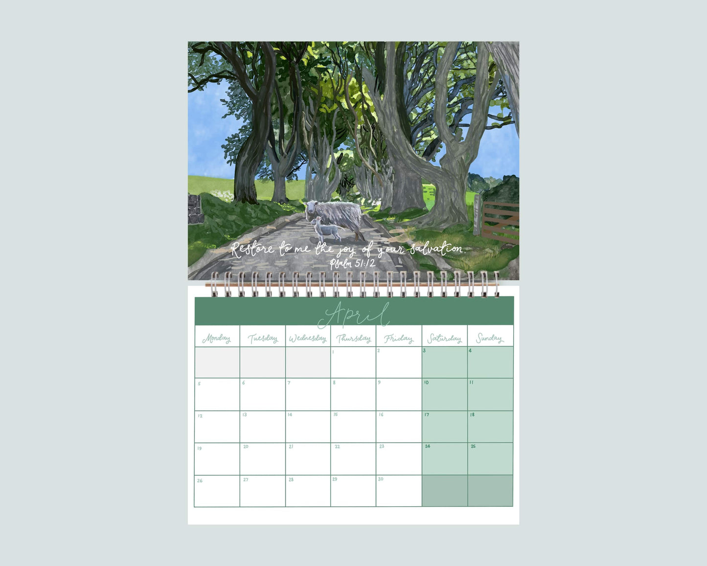 2027 Illustrated Christian Wall Calendar And Hope Designs Calendars, Organizers & Planners